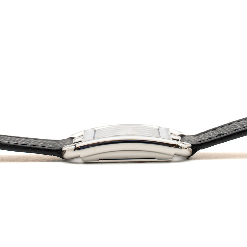 Hermes Cape Cod Watch, Small Model, 31mm Steel Case with Black Epsom Strap SHW