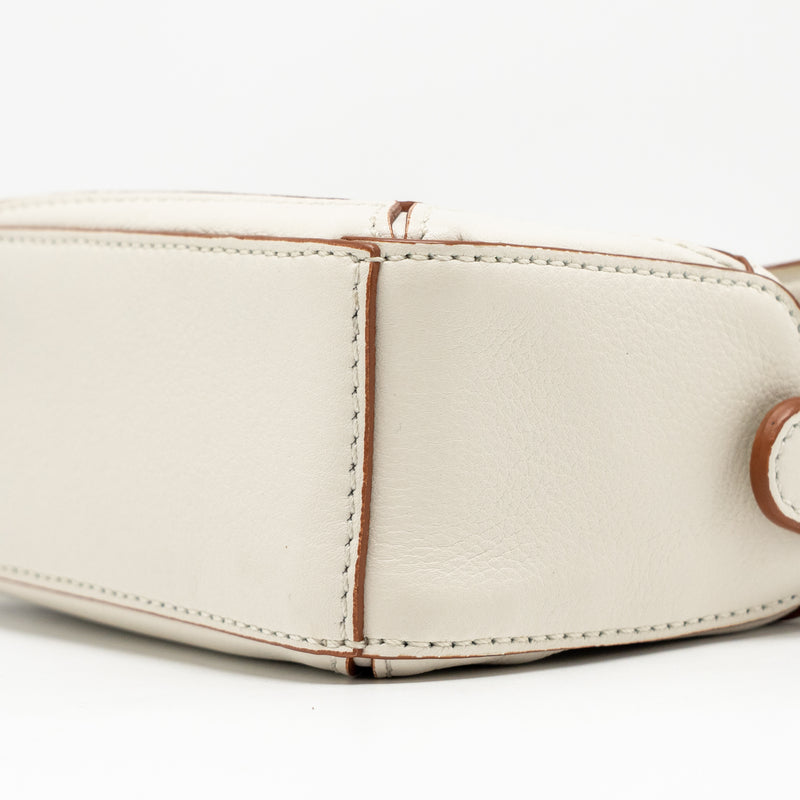 Loewe Nano Puzzle Bag Calfskin White SHW