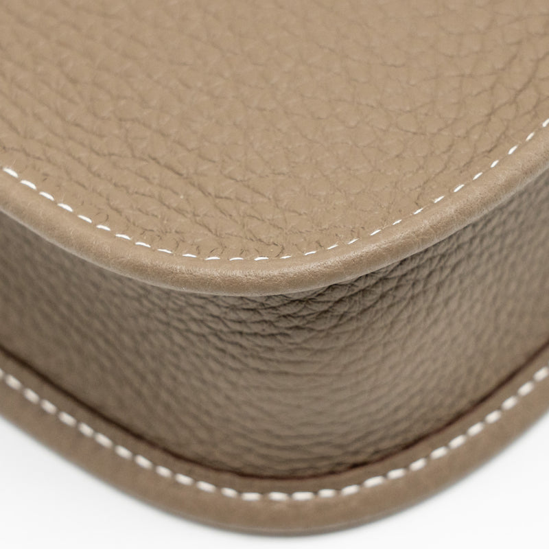 Hermes Mini Evelyne Clemence Etoupe GHW Stamp K