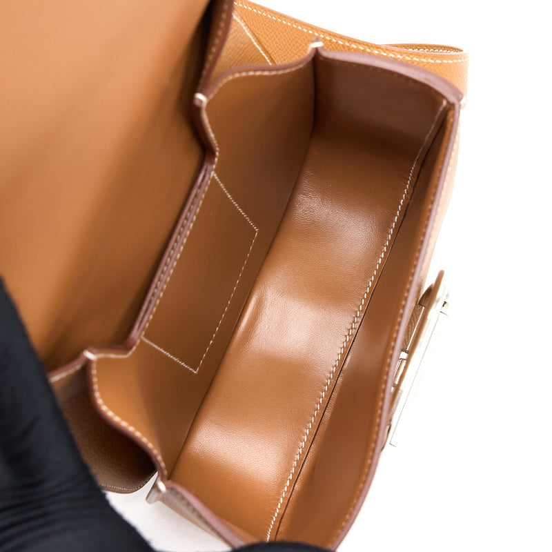Hermes Della Cavalleria Mini Bag Epsom Gold SHW Stamp Y