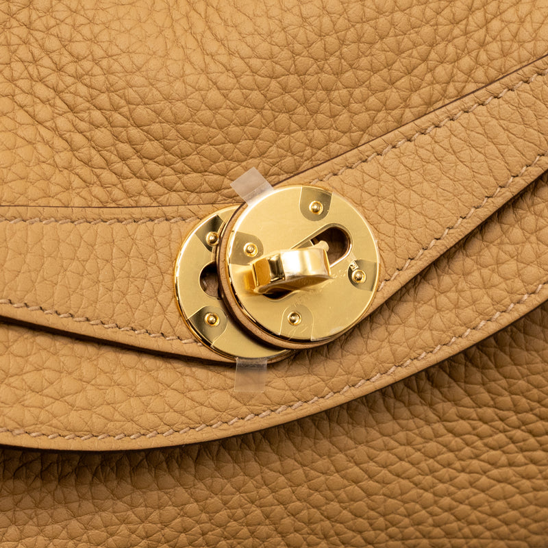 Hermes Lindy 26 Clemence Biscuit GHW Stamp B