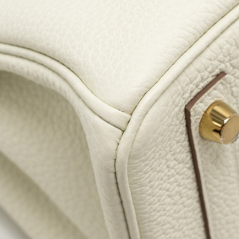 Hermes Birkin 25 Togo Mushroom GHW Stamp W