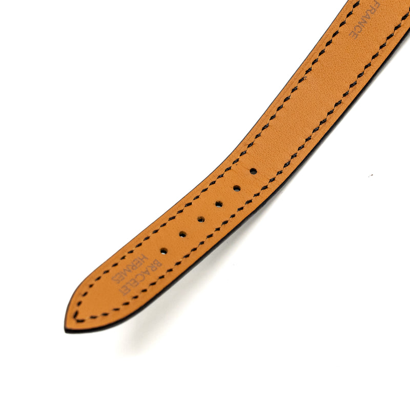 Hermes Cape Cod Watch, Small Model, 31mm Steel Case with Black Epsom Strap SHW