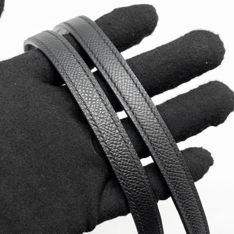 Hermes Constance Elan Epsom Black RGHW Stamp K