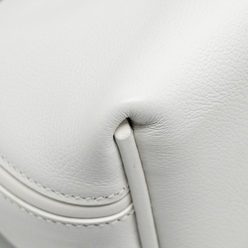 Hermes Mini 2424 24/24-21 Bag Evercolor/Swift New White GHW Stamp B