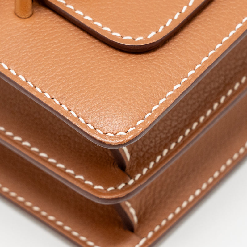 Hermes Mini Roulis Evercolor Gold LGHW Stamp W