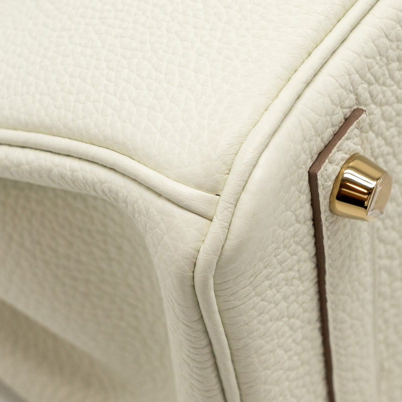 Hermes Birkin 25 Togo Mushroom GHW Stamp W