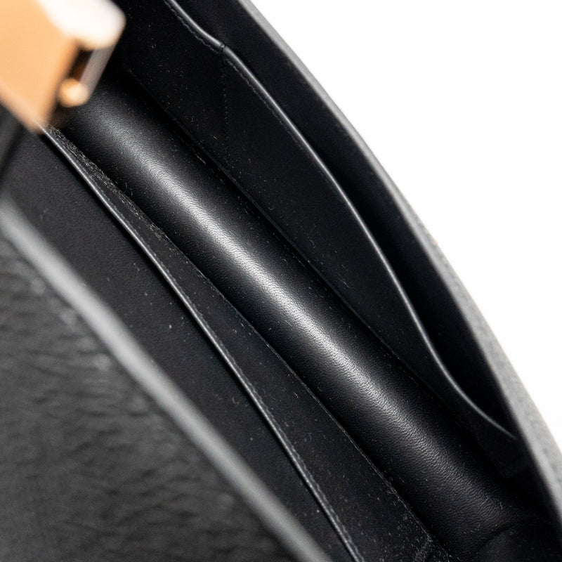 Hermes Constance Elan Epsom Black RGHW Stamp K