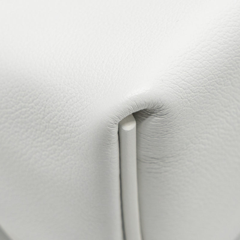 Hermes Mini 2424 24/24-21 Bag Evercolor/Swift New White GHW Stamp B
