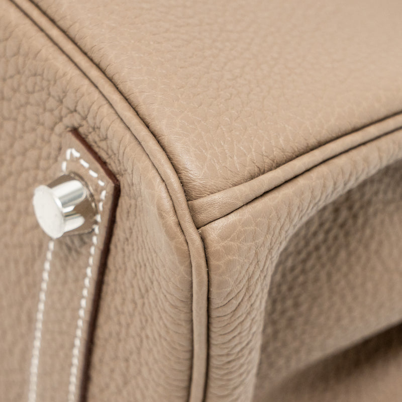 Hermes Birkin 25 Togo Etoupe SHW Stamp W