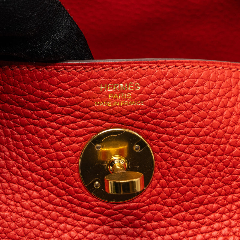 Hermes Lindy 26 Rouge Tomate Clemence, Luxury, Bags & Wallets on
