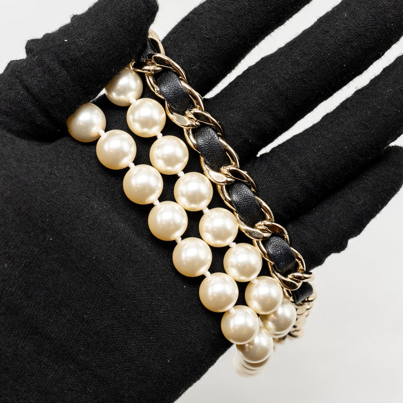Chanel AirPods Case with Pearl Chain Black LGHW