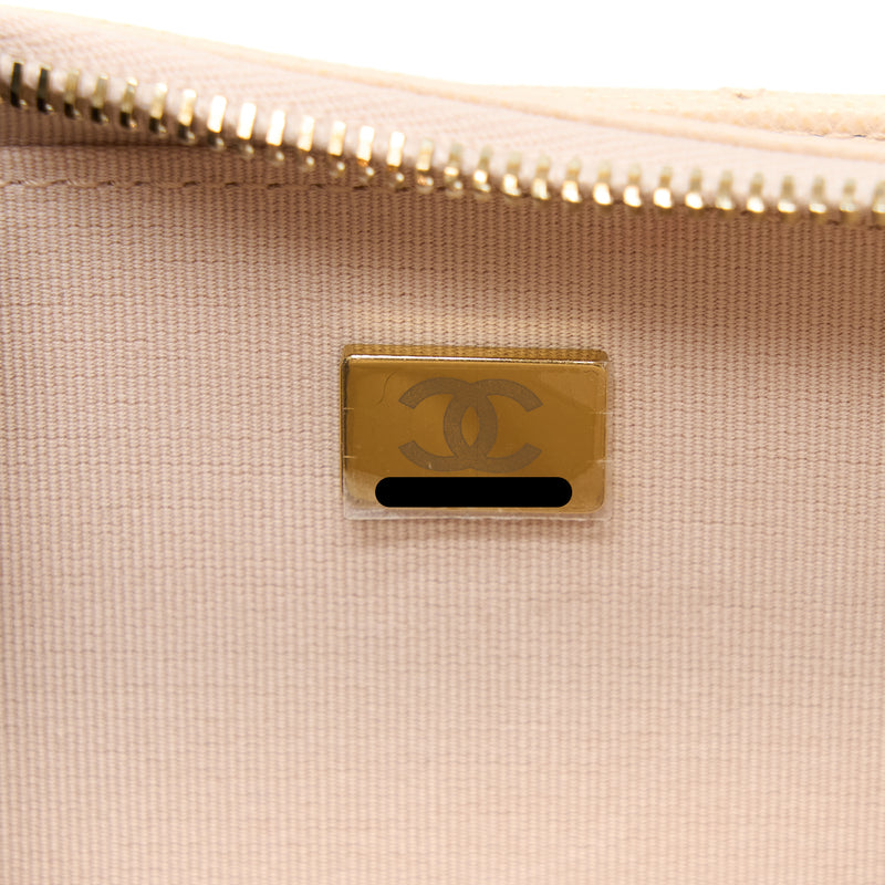Chanel 21K Crossbody Bag Caviar Light Beige LGHW (Microchip)