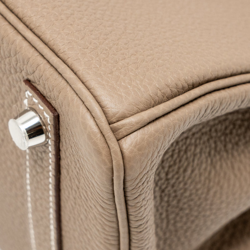 Hermes Birkin 25 Togo Etoupe SHW Stamp W