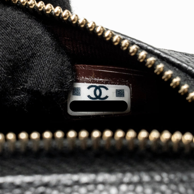 Chanel 25P mini bowling bag caviar black LGHW (microchip)
