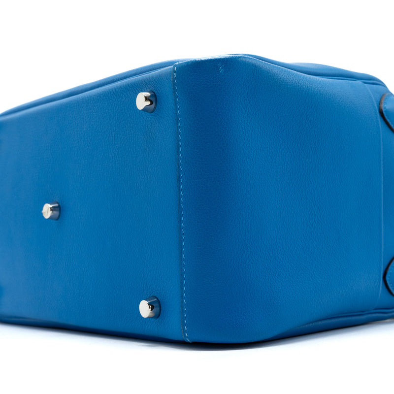 HERMES HERMES Lindy 30  Evercolor  Blue Hydra SHW STAMP X