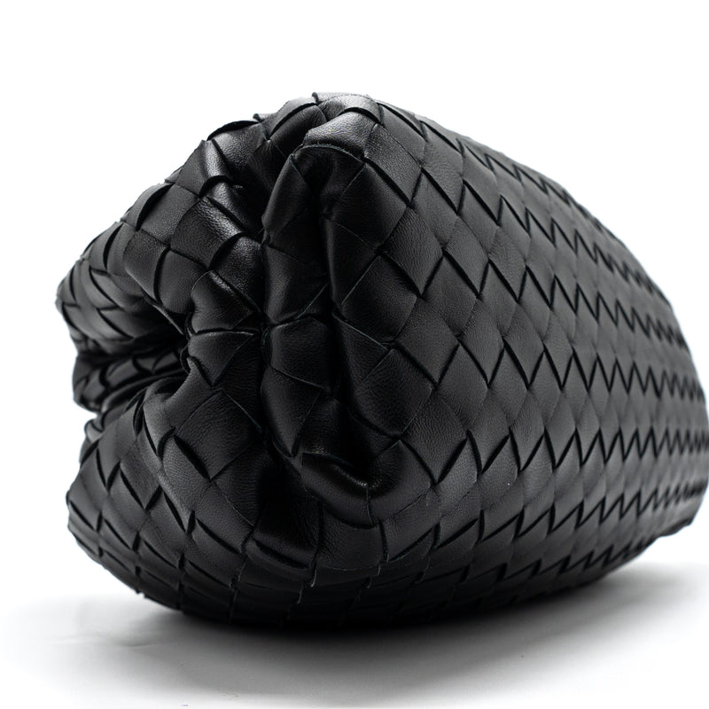 Bottega Veneta Pouch Intrecciato leather clutch lambskin black