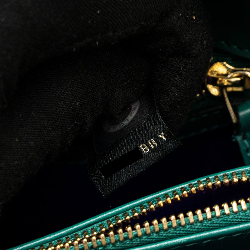 Bvlgari Serpenti Forever Shoulder Bag Calfskin Green LGHW