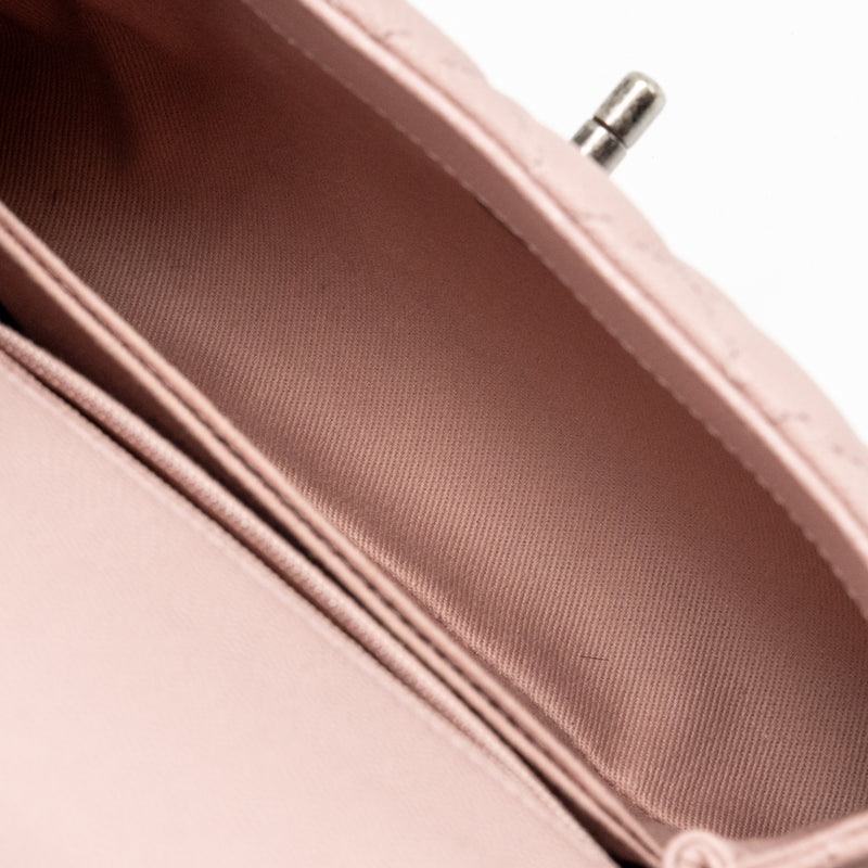 Chanel Small Coco Handle Caviar Pink Ruthenium SHW