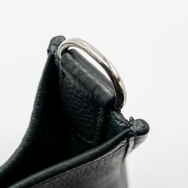 Hermes Evelyn 29 Clemence Dark Green SHW Stamp Square R