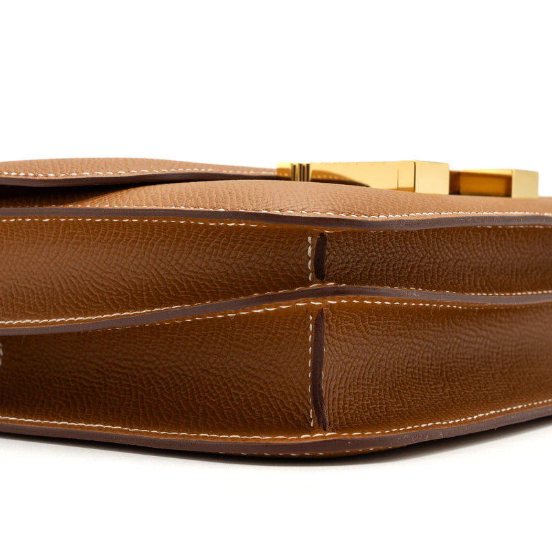 Hermes Mini Constance Epsom Gold GHW Stamp U