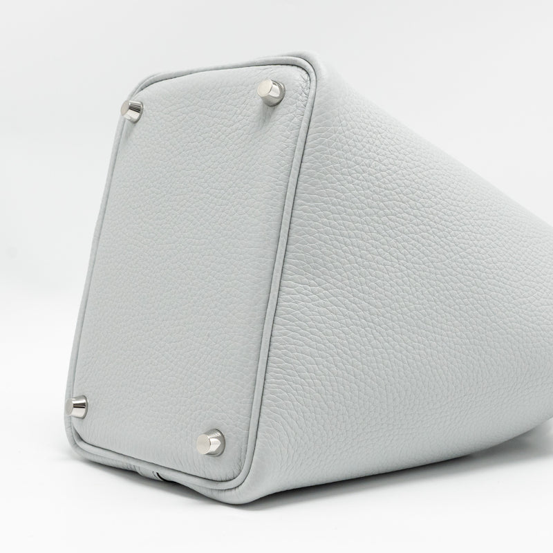 Hermes Picotin 18 Lock Bag Clemence Blue Pale SHW Stamp K