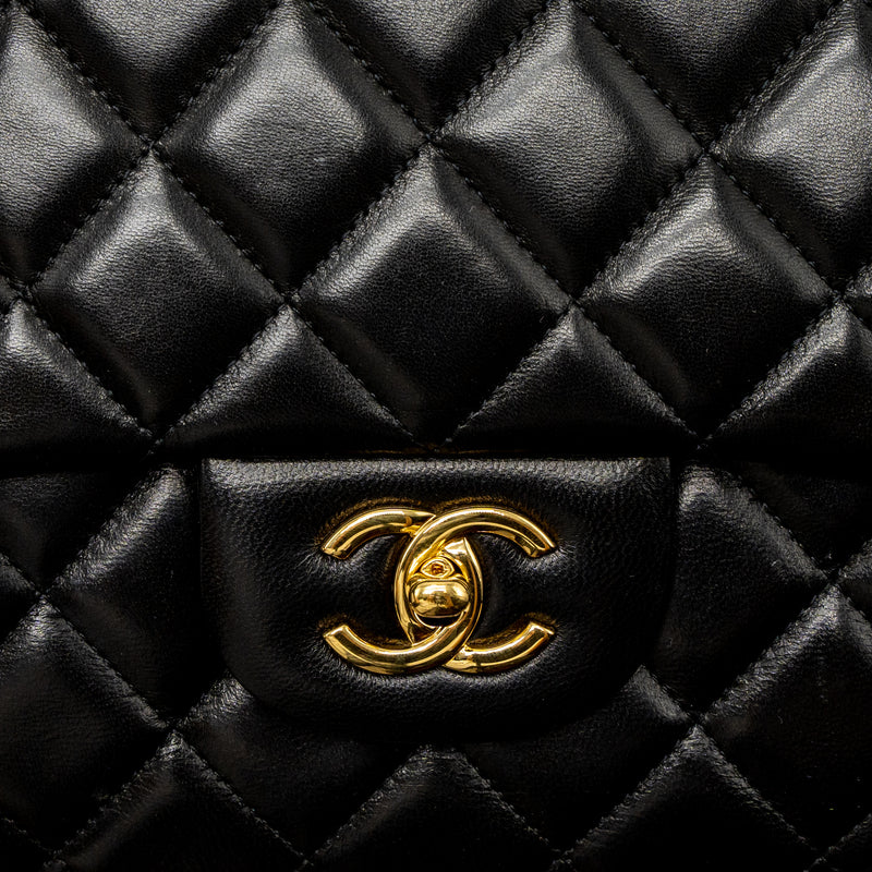 Chanel Black Caviar Maxi Classic Double Flap Bag GHW