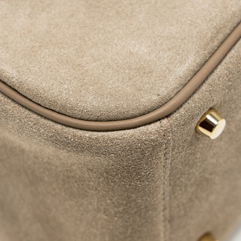 Hermes Mini Lindy Grizzly/Swift Gris Caillou/Etoupe GHW Stamp B
