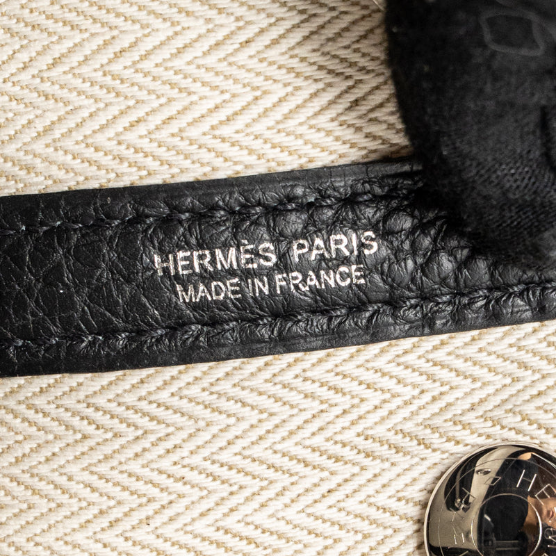 Hermes Garden Party 23 Negonda Black SHW Stamp K