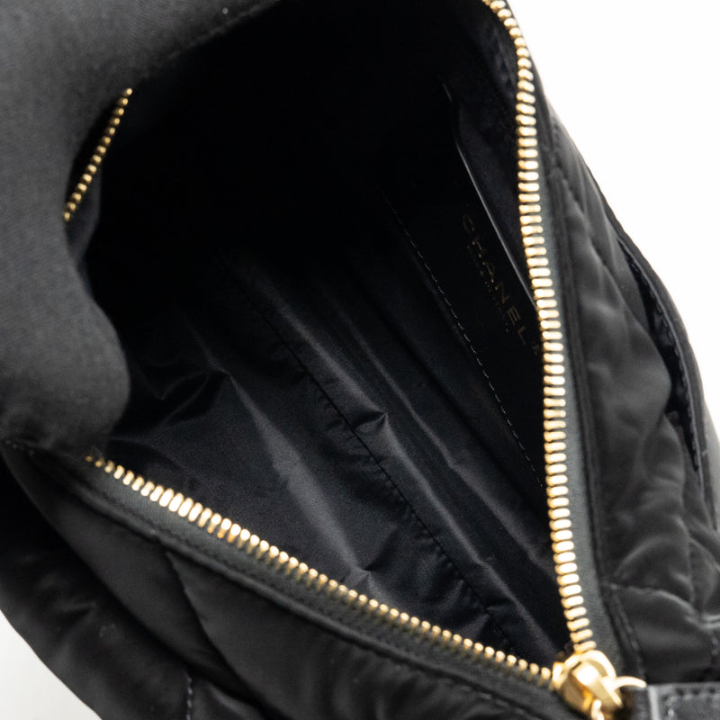 Chanel 24N Ski Series Coconeige Shoulder Bag Nylon Black GHW(microchip)