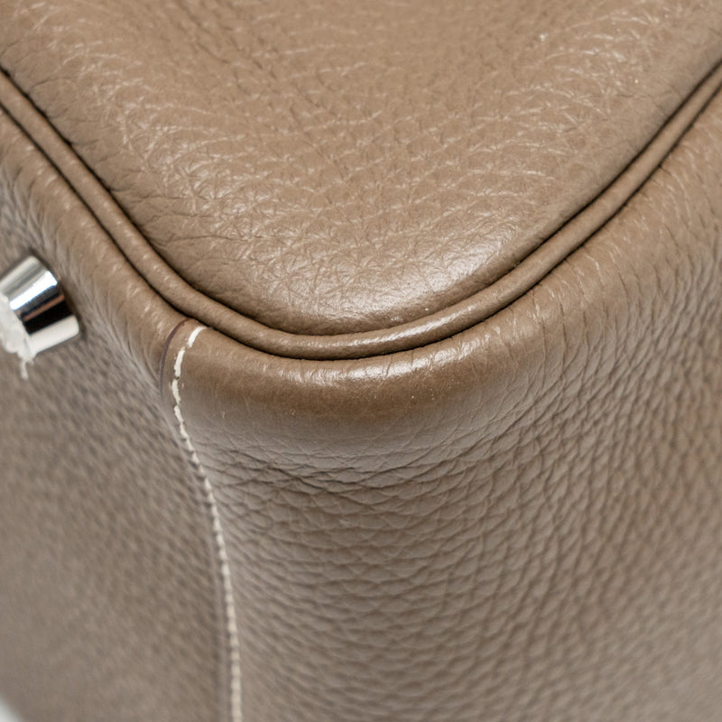 Hermes Lindy 30 Clemence Etoupe SHW Stamp U