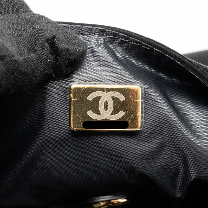 Chanel 24N Ski Series Coconeige Shoulder Bag Nylon Black GHW(microchip)