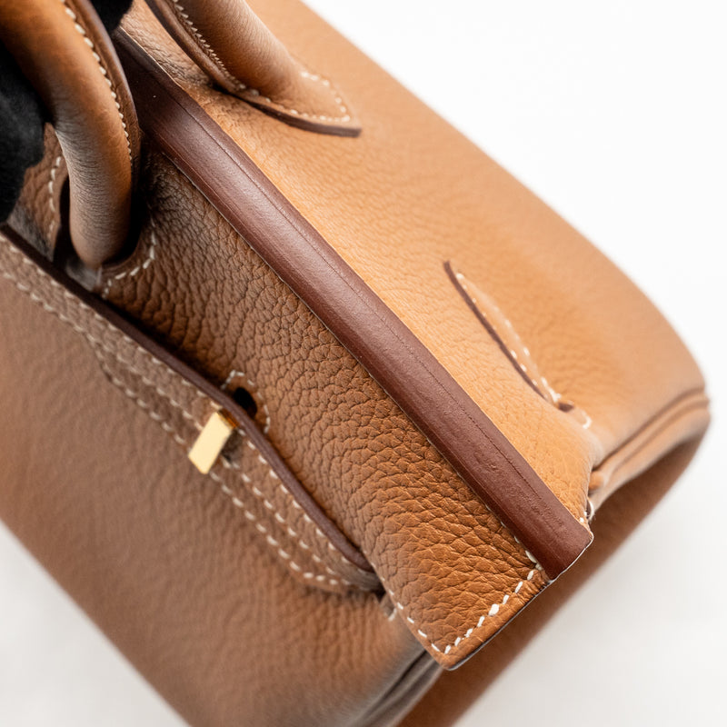 HERMES Birkin 25 Togo Gold GHW Stamp Z