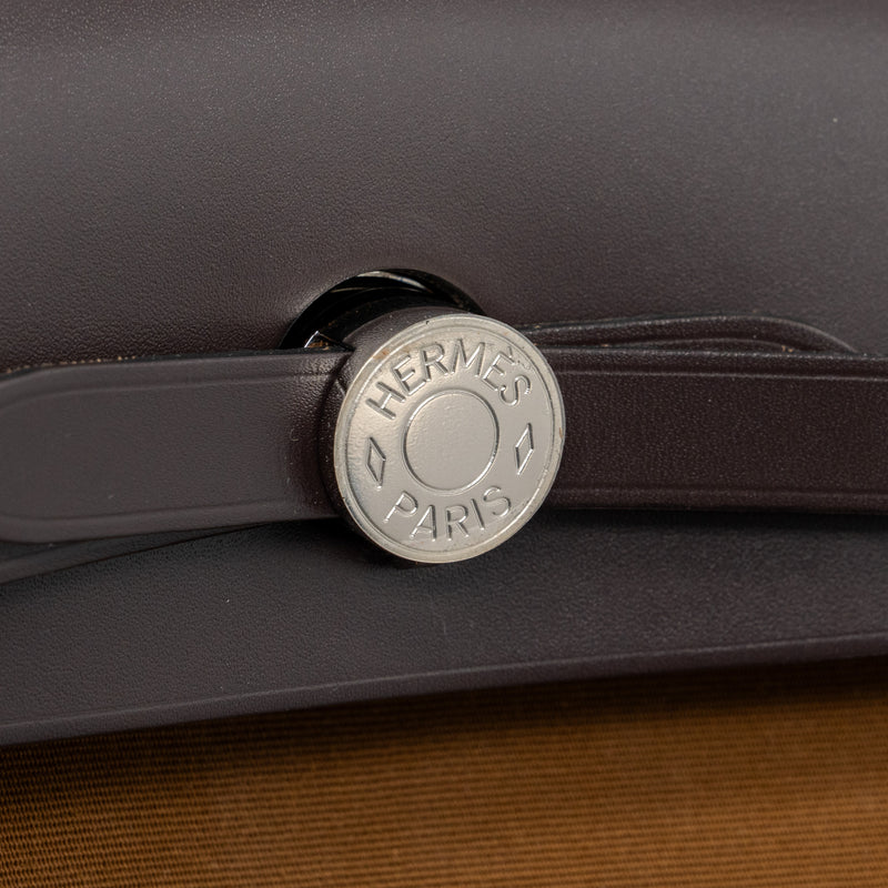 HERMES HERBAG 31 Berline/Vache Hunter Alezan/Ebene SHW STAMP D