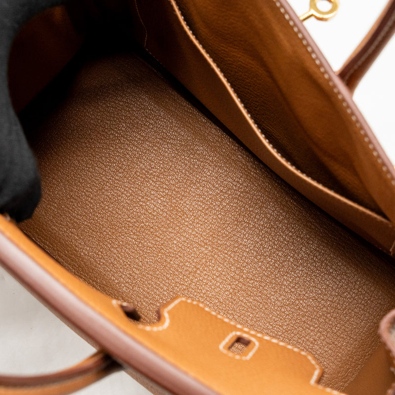 HERMES Birkin 25 Togo Gold GHW Stamp Z