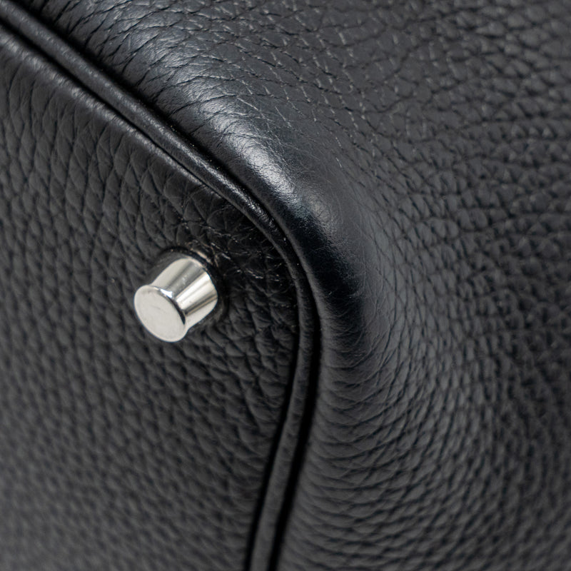 Hermes Picotin 18 Lock Bag Clemence Black SHW Stamp Z