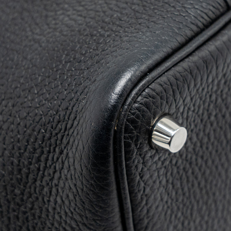 Hermes Picotin 18 Lock Bag Clemence Black SHW Stamp Z