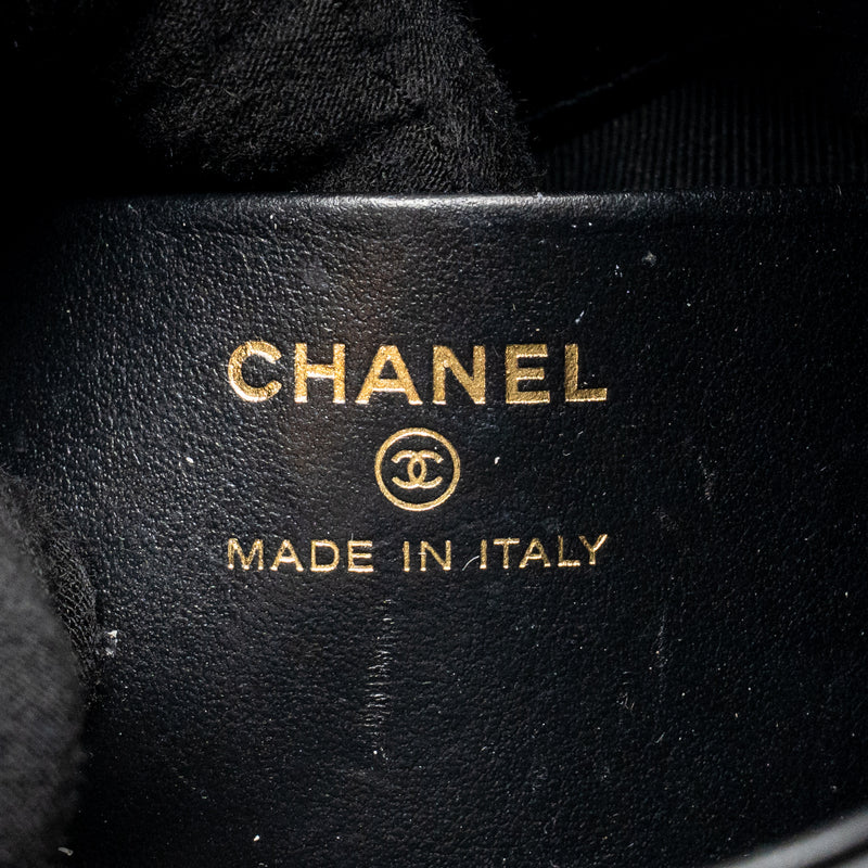 Chanel 24C Mini 31 Clutch with Chain Shiny Calfskin Black LGHW (Microchip)