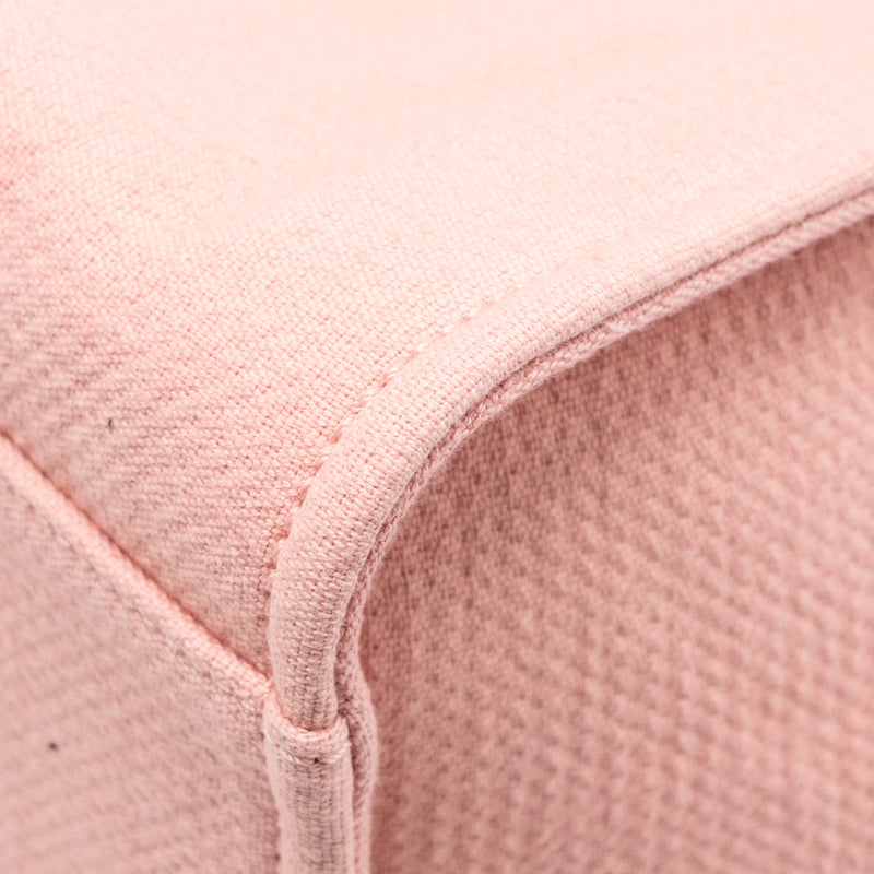 Chanel Devauille Tote Bag Canvas/Leather Pink/White SHW (Microchip)