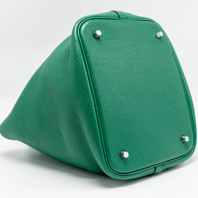 Hermes Picotin 22 Lock Bag Clemence Vert Vertigo SHW Stamp A