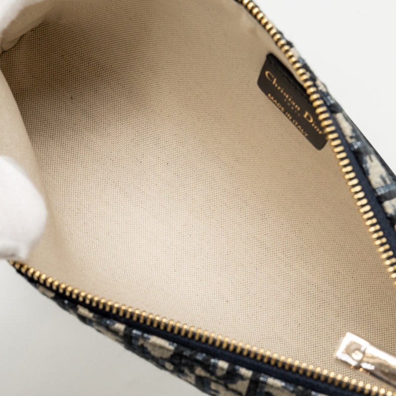 Dior Club Bag Blue Oblique Canvas LGHW