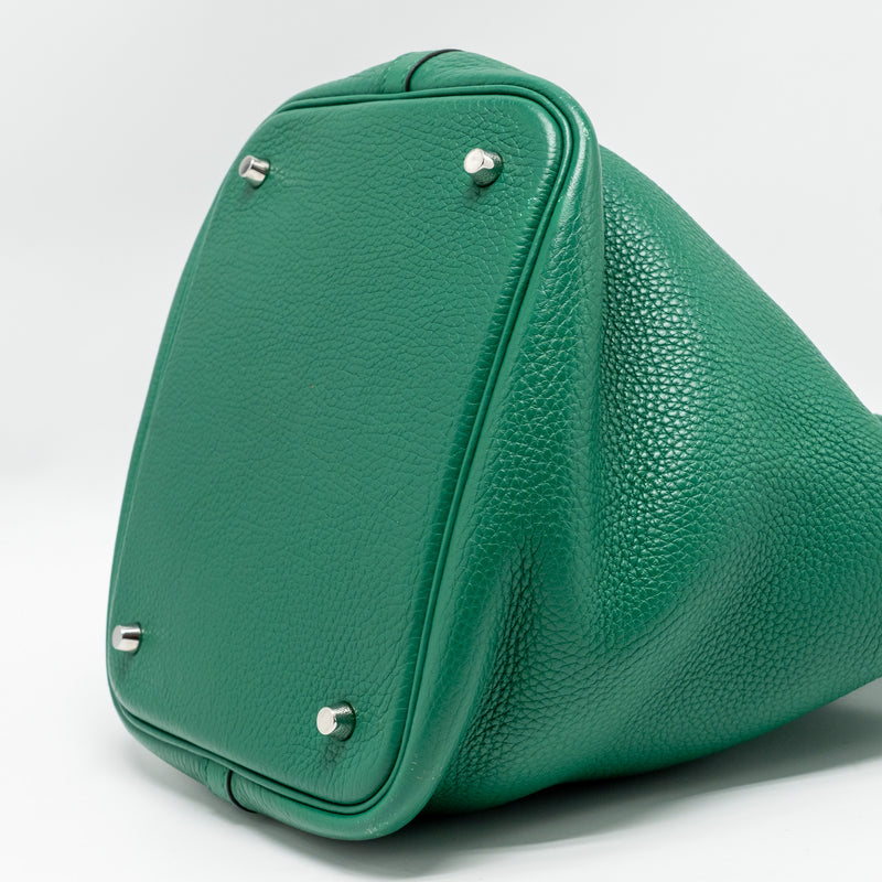 Hermes Picotin 22 Lock Bag Clemence Vert Vertigo SHW Stamp A