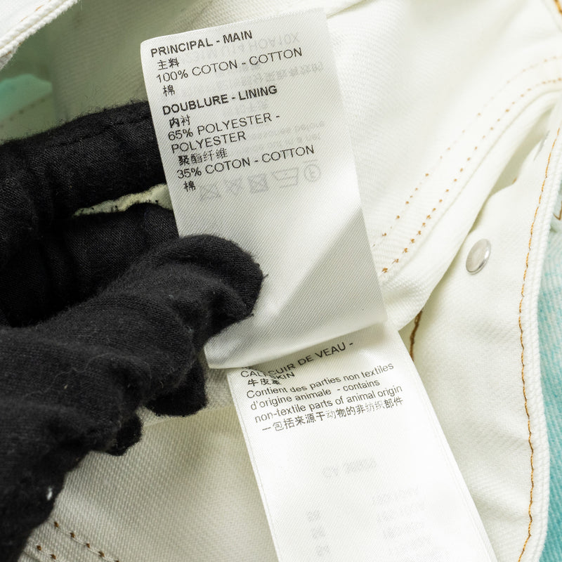Louis Vuitton Size 48 LV Spray Denim Jacket Cotton Multicolour