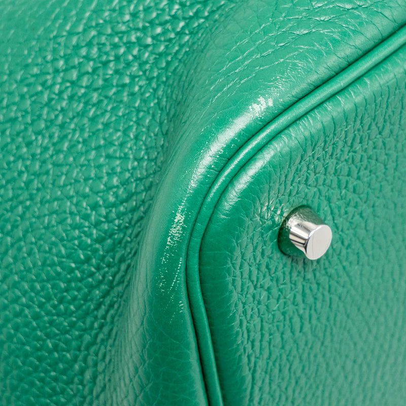 Hermes Picotin 22 Lock Bag Clemence Vert Vertigo SHW Stamp A
