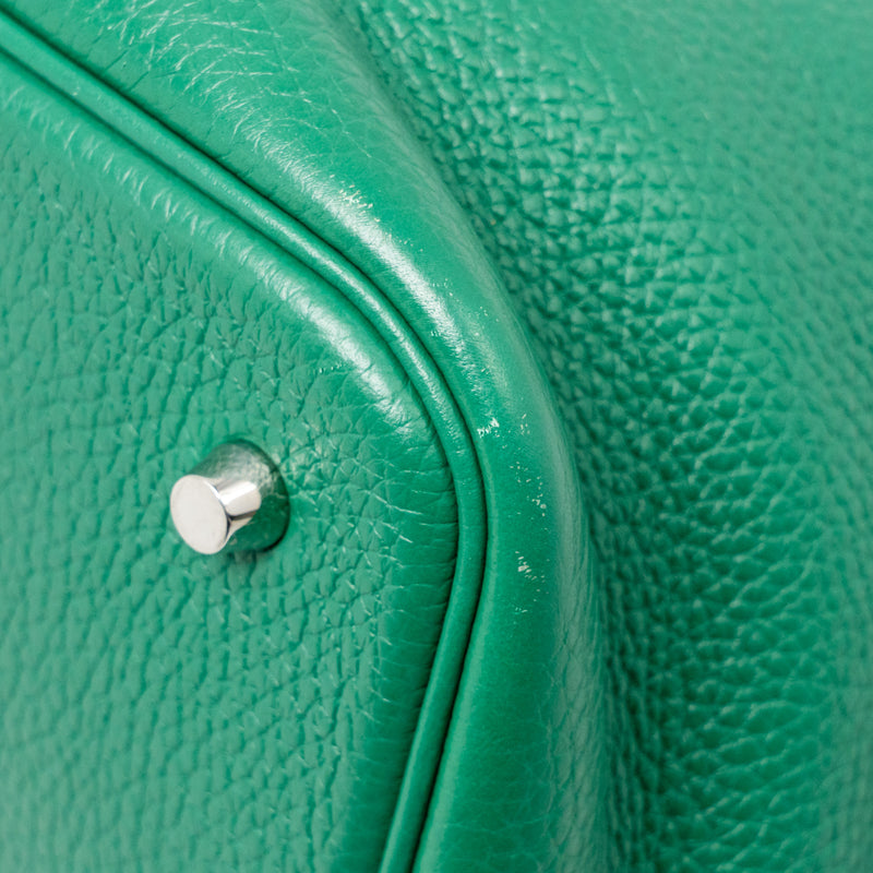 Hermes Picotin 22 Lock Bag Clemence Vert Vertigo SHW Stamp A