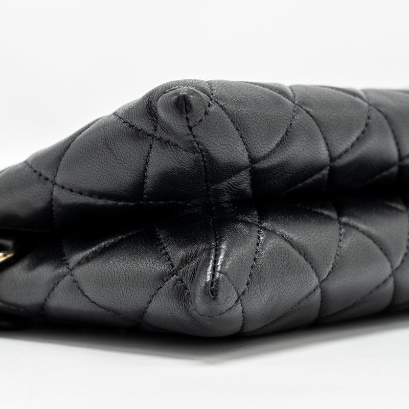 Chanel Coco Charms Quilted Pouch Bag Lambskin Black GHW