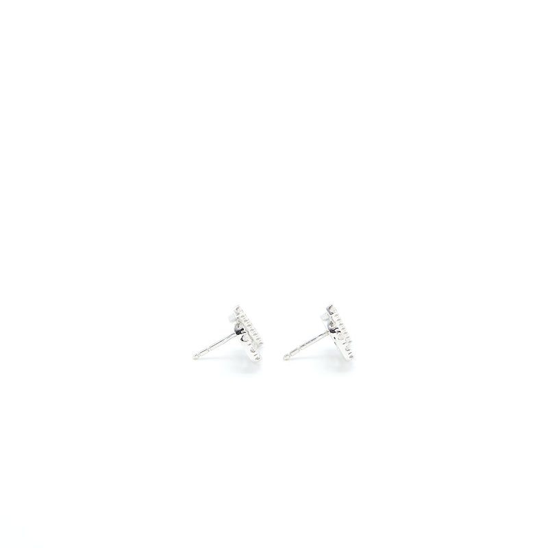 Hermes Finesse Earrings White Gold Diamonds