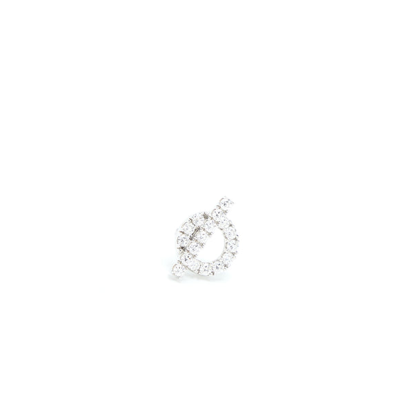 Hermes Finesse Earrings White Gold Diamonds