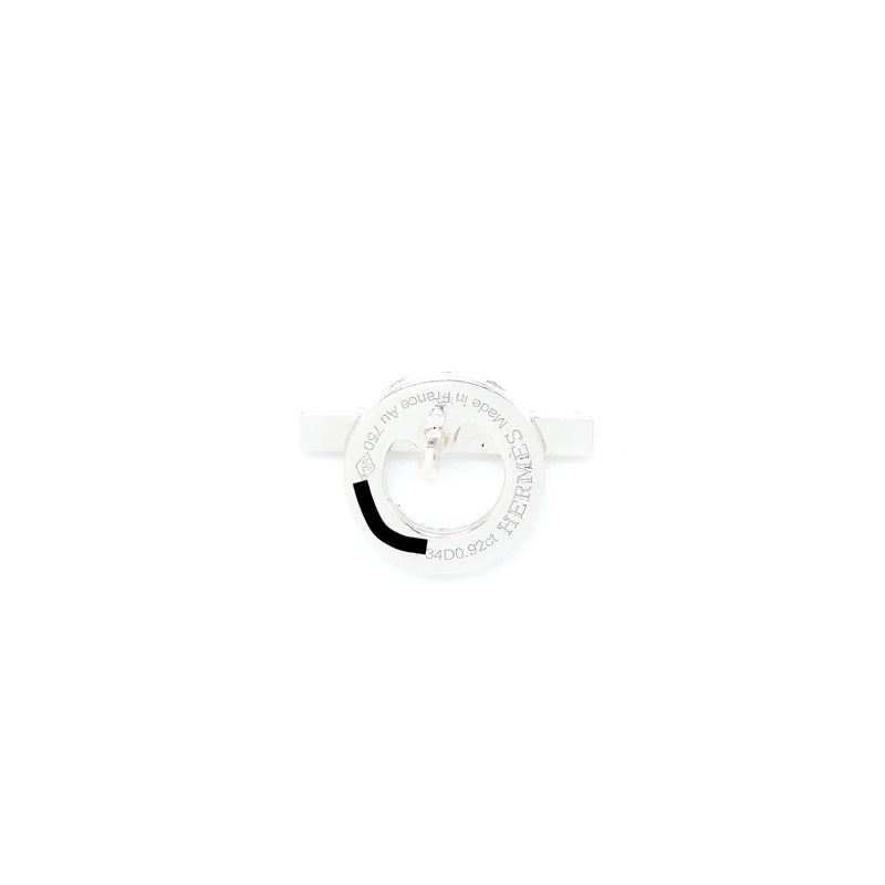 Hermes Finesse Earrings White Gold Diamonds