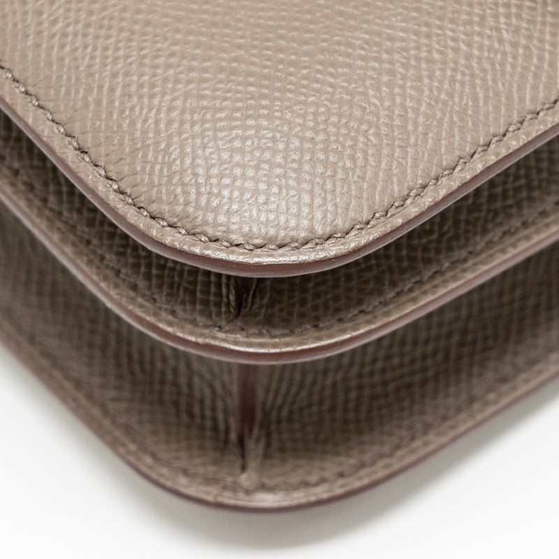 HERMES Mini Constance Epsom Gris Etain GHW Stamp Z